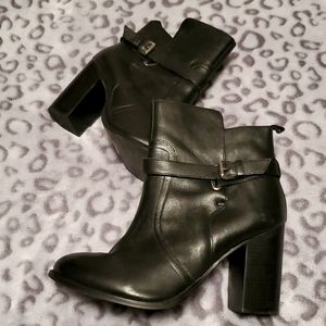 Wide Width Genuine Leather Lane Bryant Booties